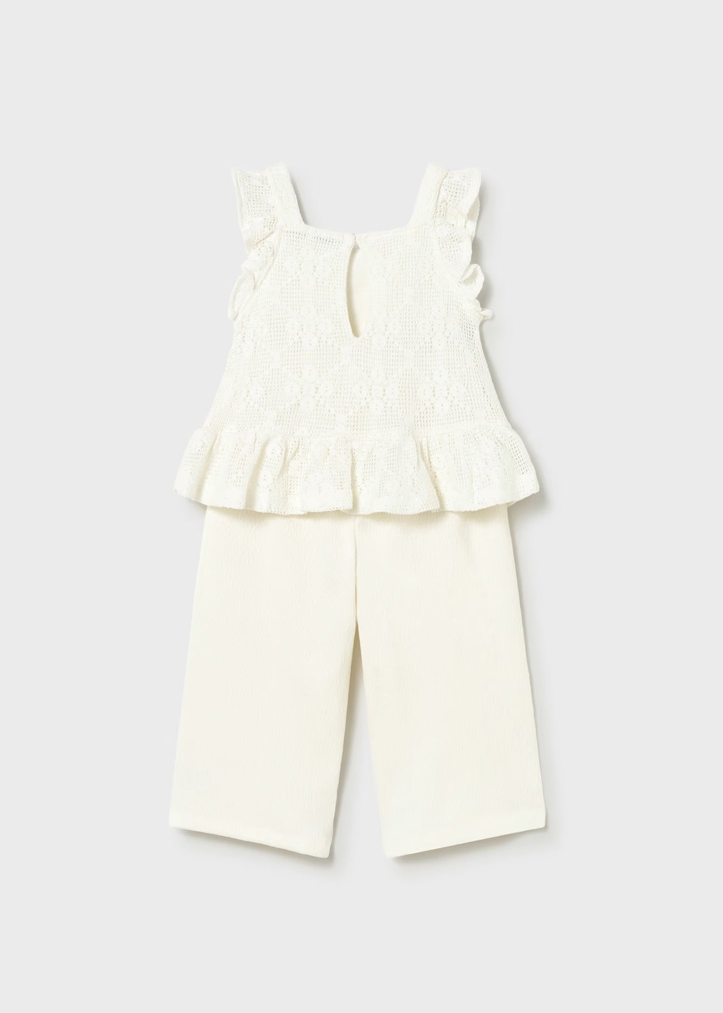 Mayoral Baby Crochet Pants and Top Set