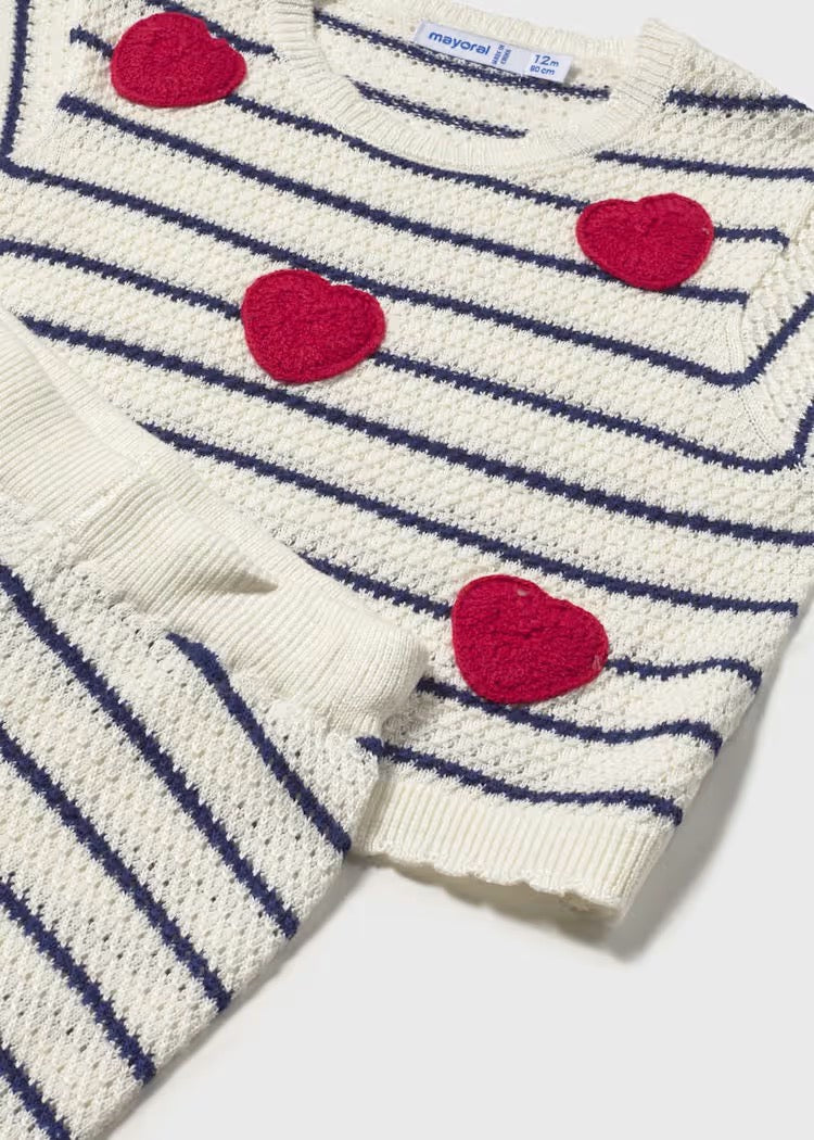 Mayoral Baby Pants and Heart Top Set