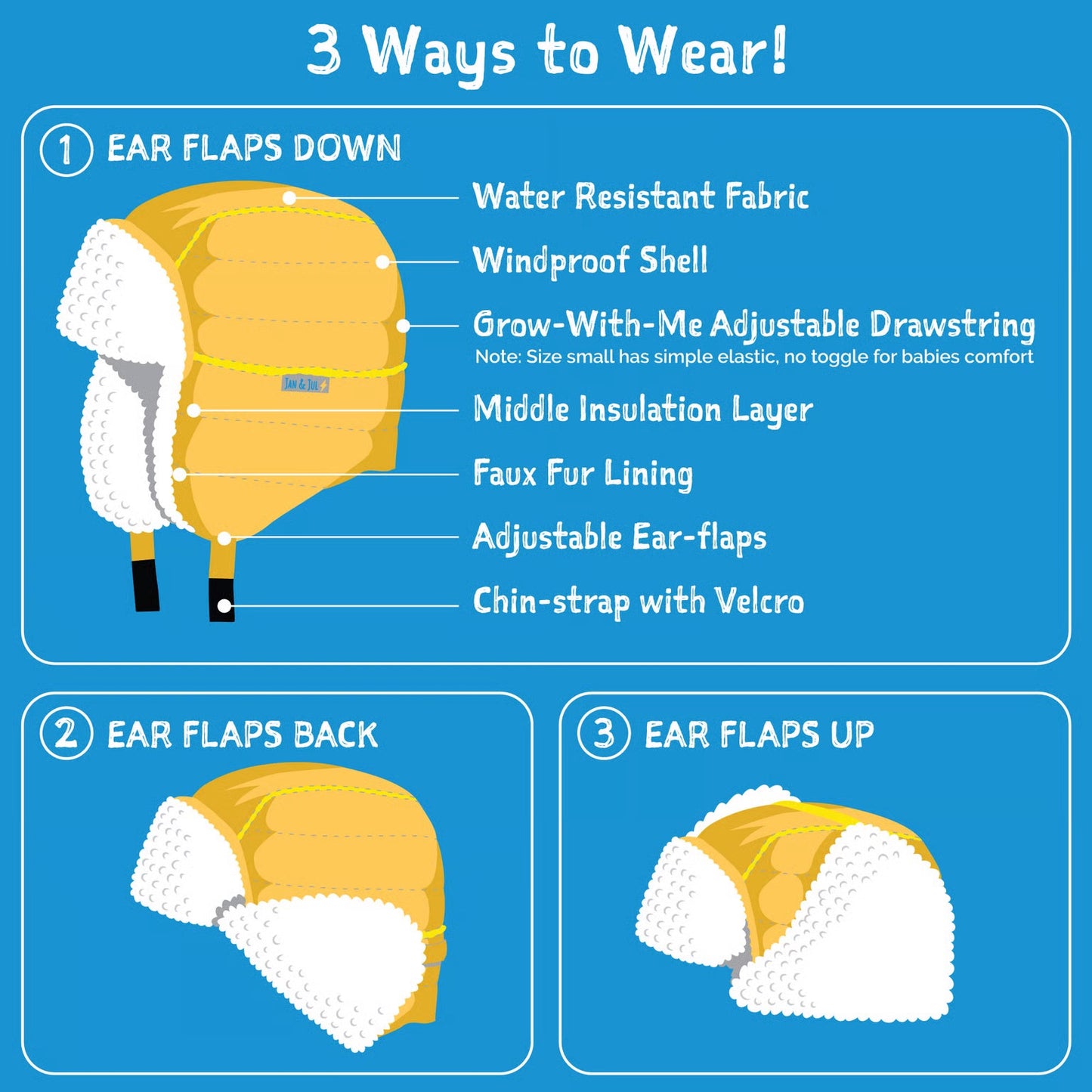 Jan and Jul Toasty-Dry Trapper Hat