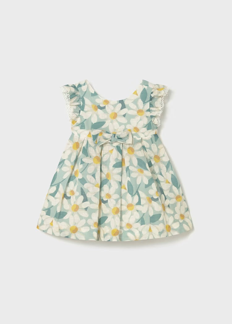 Mayoral Baby Floral Print Ruffled Dress