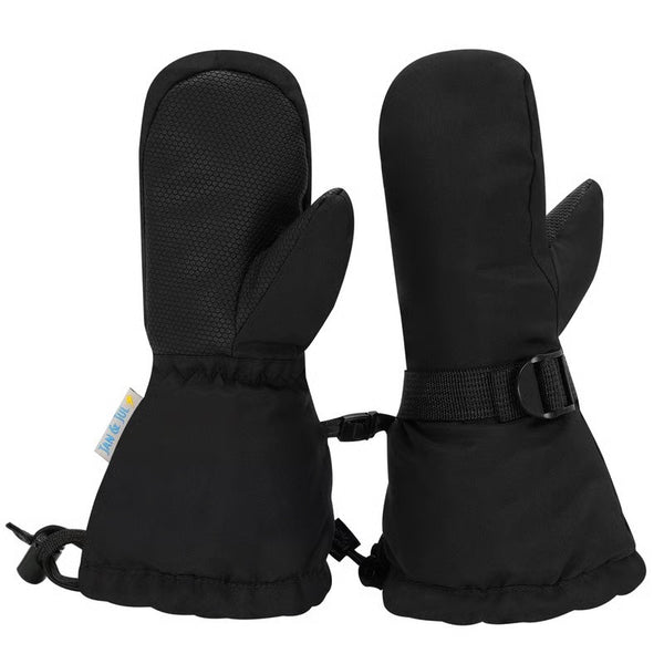 Jan and Jul Cozy-Dry Waterproof Snow Mitten in Black - product photo
