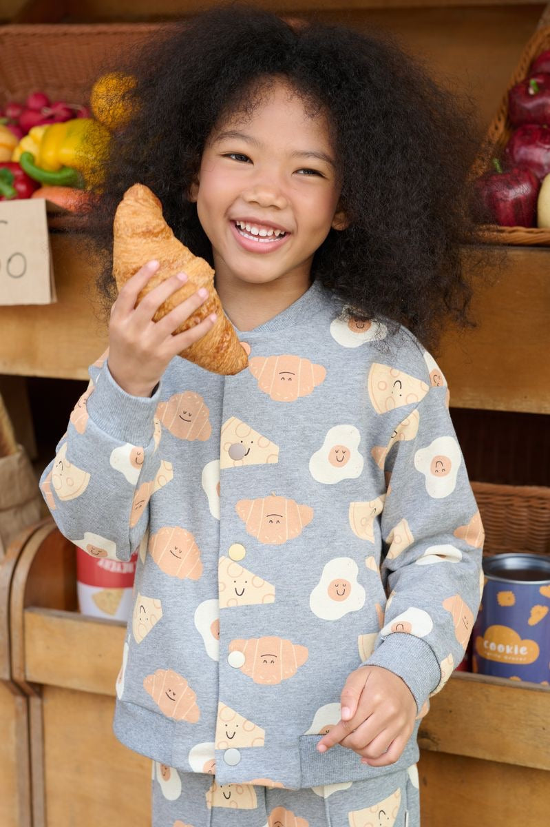 Petite Revery Baseball Jacket - Smiley Side Up
