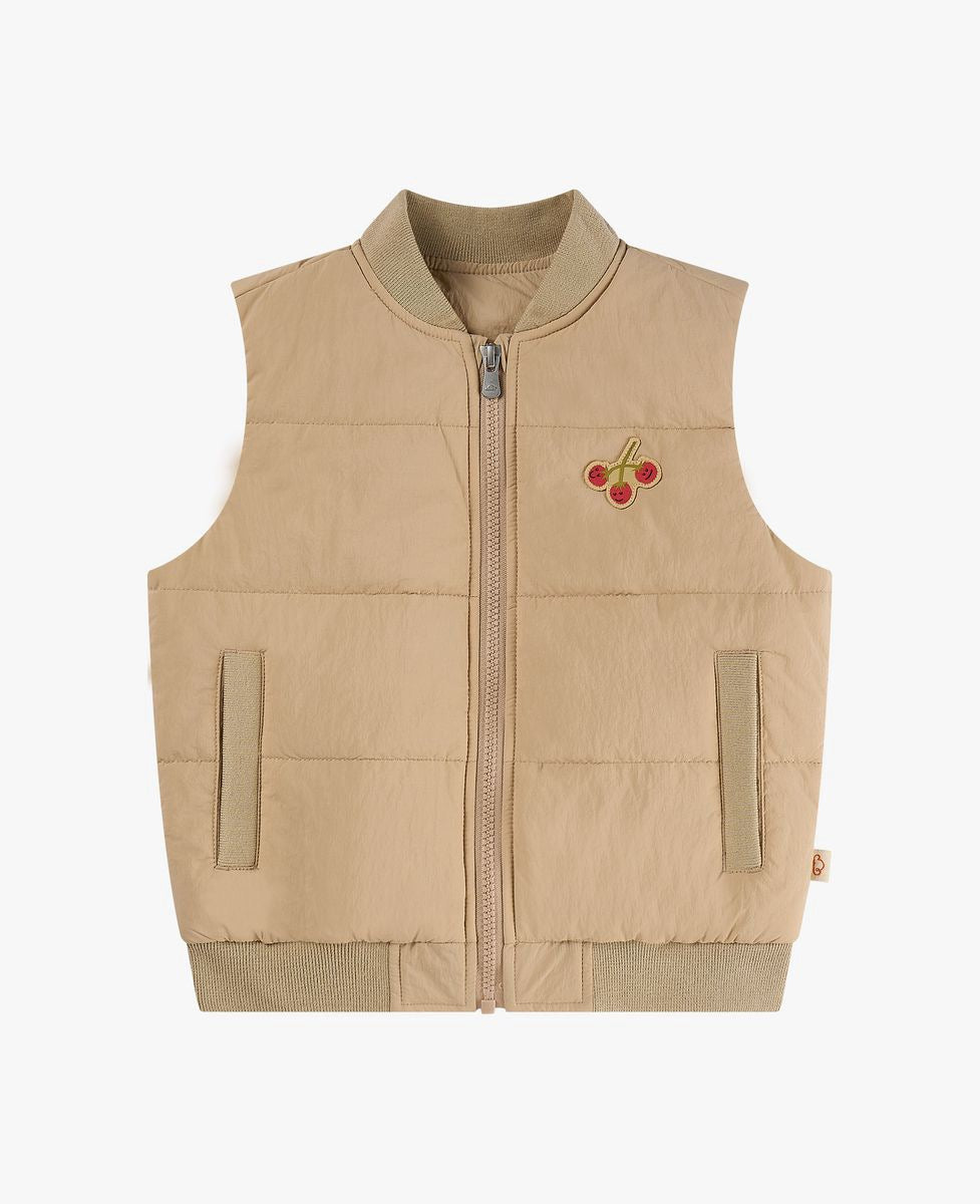 Petite Revery Recycled Nylon Vest - Toast