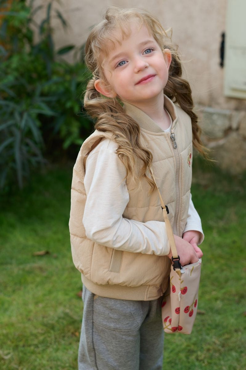 Petite Revery Recycled Nylon Vest - Toast