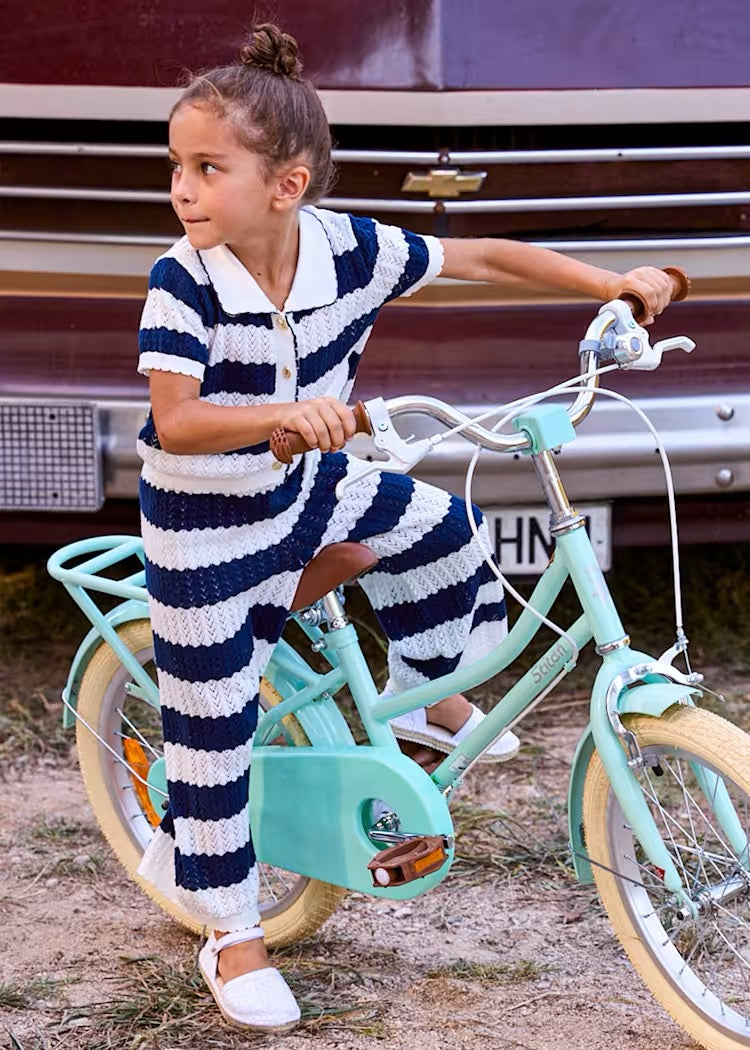 Mayoral Girl Striped Crochet Set