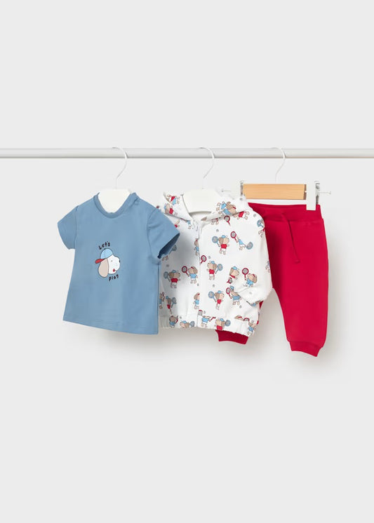 Mayoral Newborn Boy 3-Piece Tracksuit
