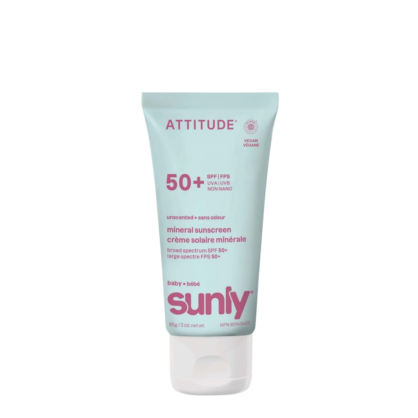 ATTITUDE Baby Face & Body Sunscreen - SPF 50