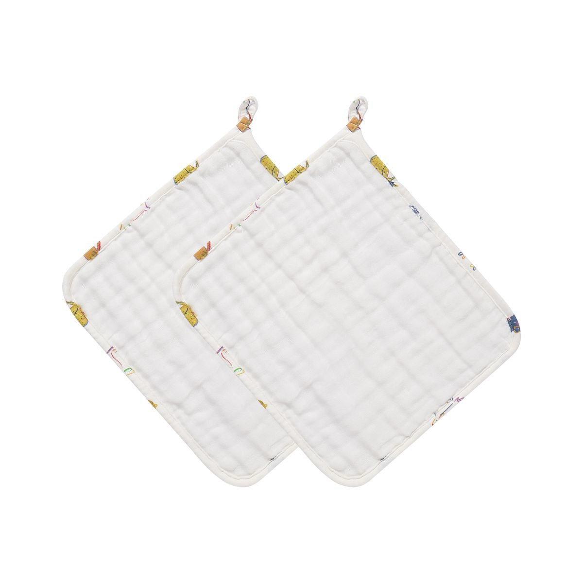 Nest Designs 6 Layer Baby Washcloth Set (Organic Cotton, 2 Pack)