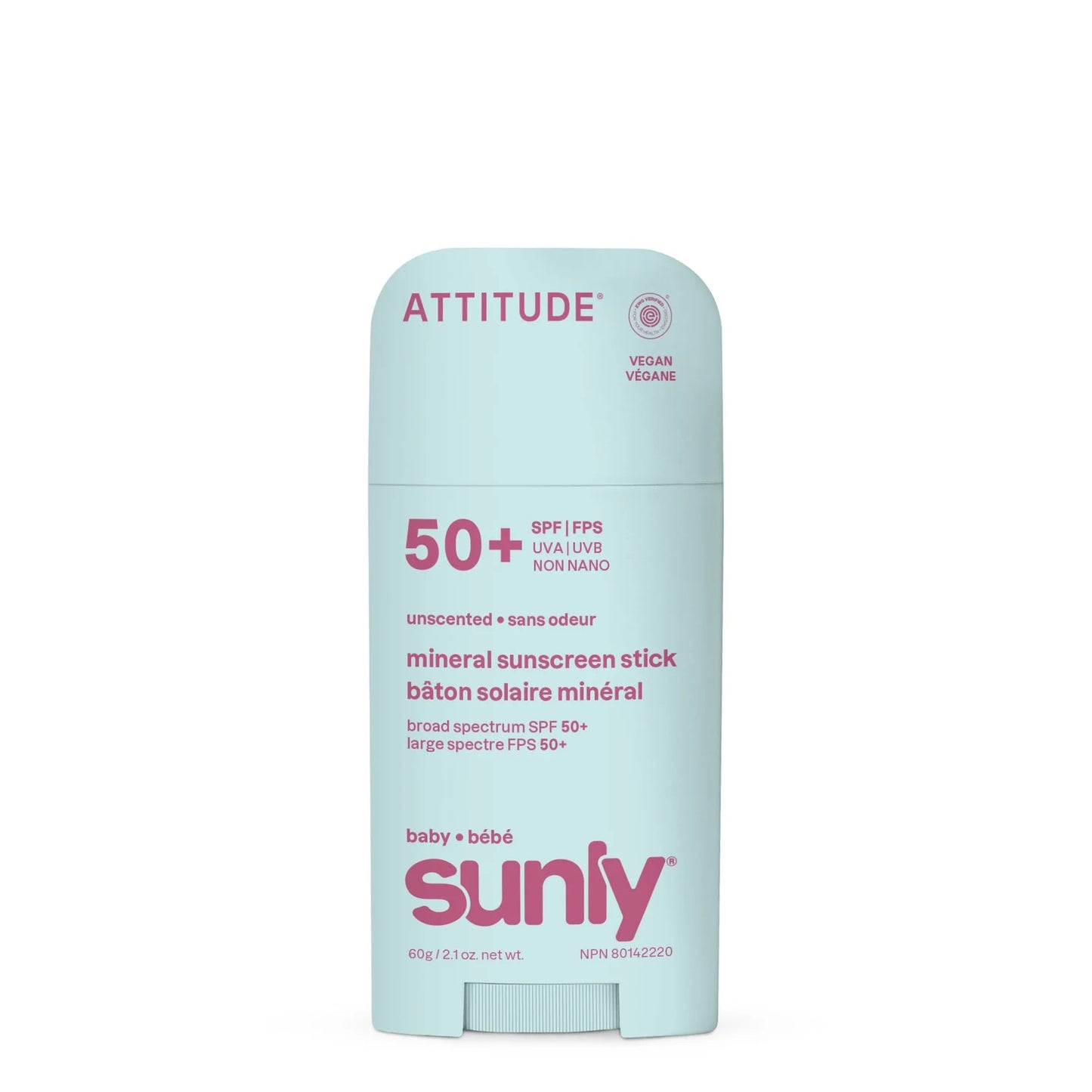 ATTITUDE Baby Face & Body Sunscreen Stick - SPF 50