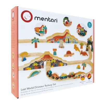 Mentari Lost World Dinosaur Railway Set