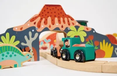 Mentari Lost World Dinosaur Railway Set