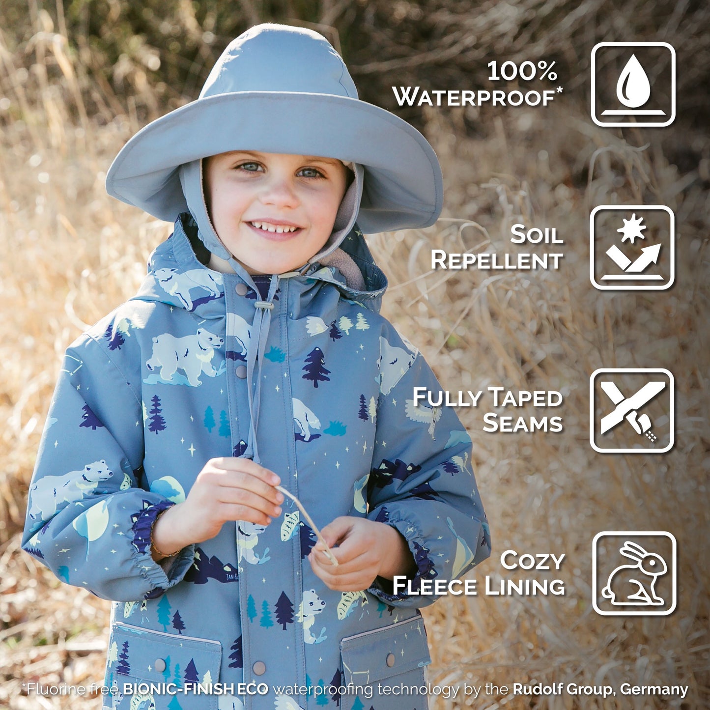 Jan and Jul Kids waterproof Rain Hats
