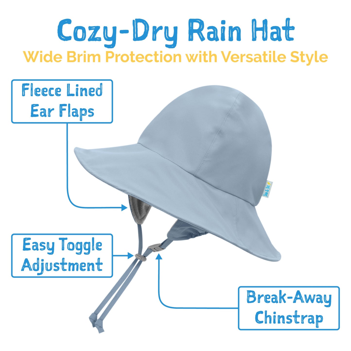 Jan and Jul Kids waterproof Rain Hats