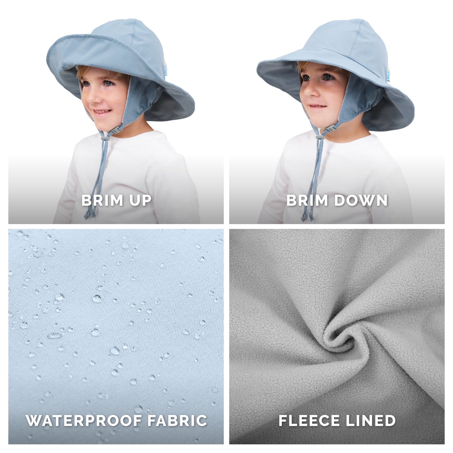 Jan and Jul Kids waterproof Rain Hats