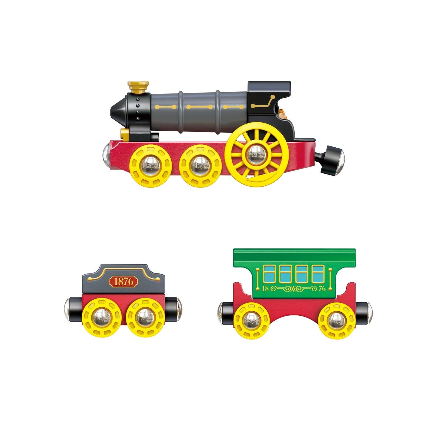 Hape RETRO STEAM TRAIN WITH LIGHTS & SOUNDS