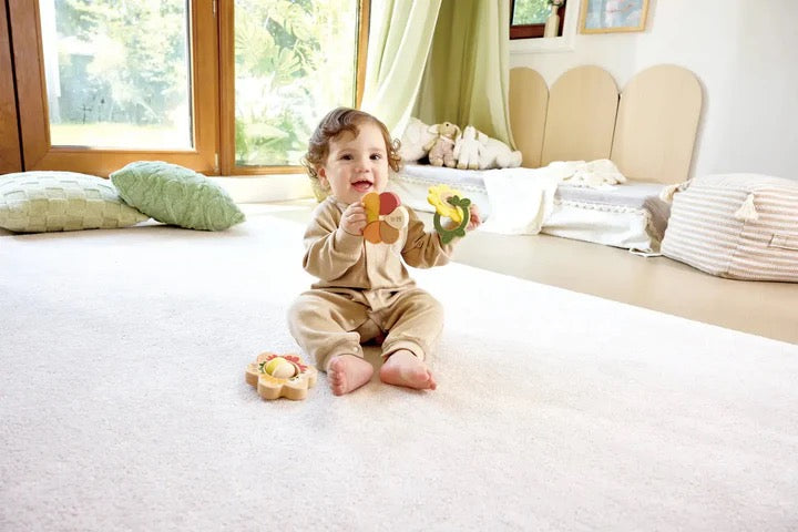 Hape ARTFUL FLOWERS RATTLE TRIO
