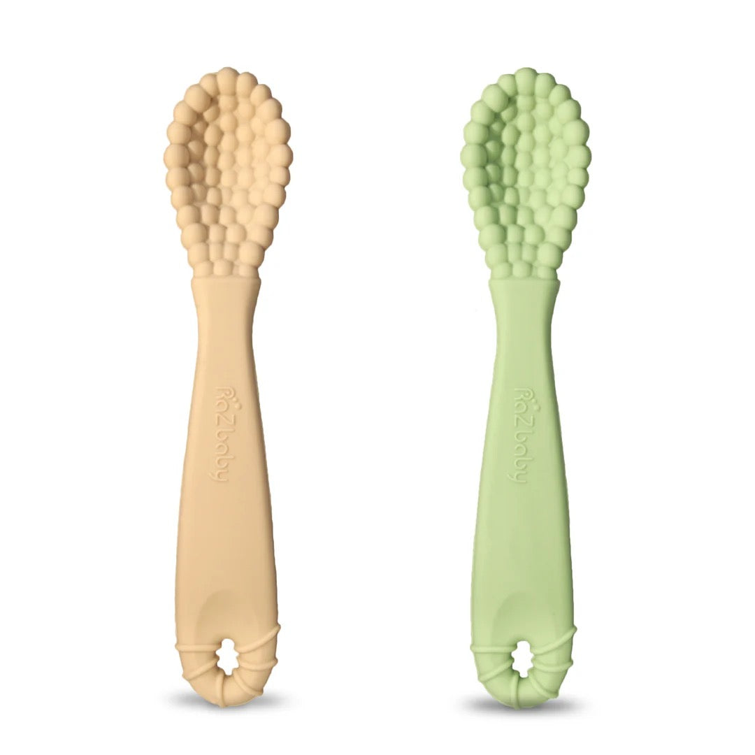 RAZBABY RaZberry Silicone Training Spoon - 2 pack