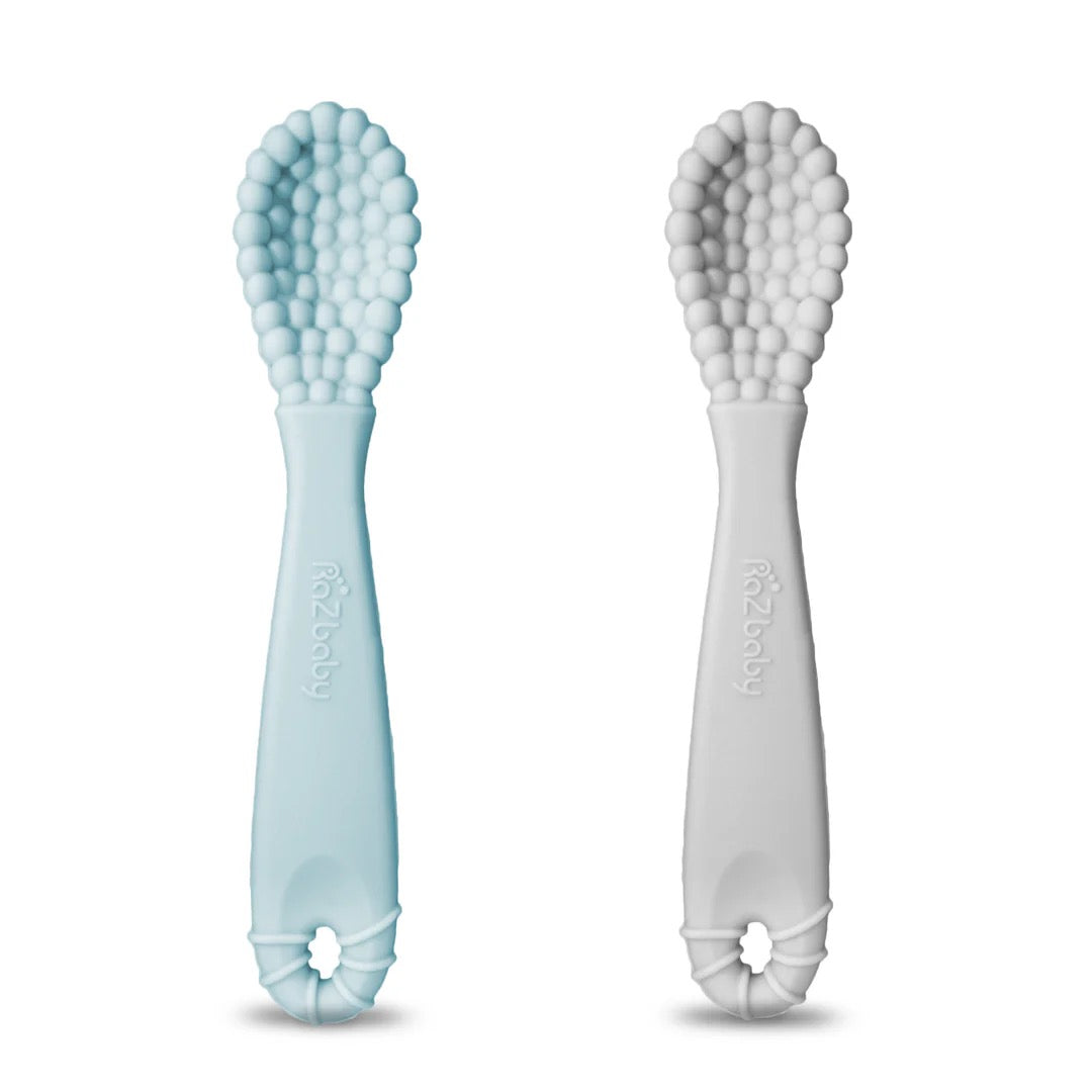 RAZBABY RaZberry Silicone Training Spoon - 2 pack