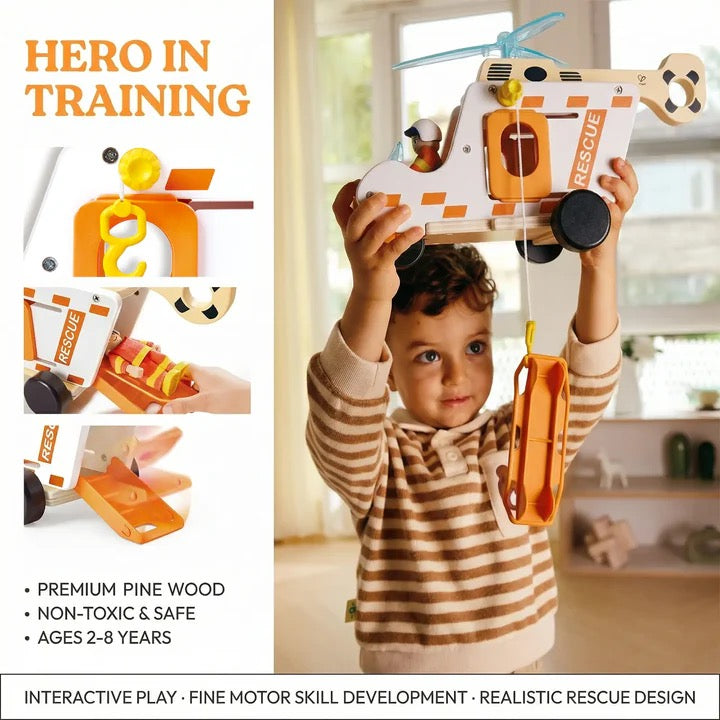 Hape TO THE RESCUE HELICOPTER SET
