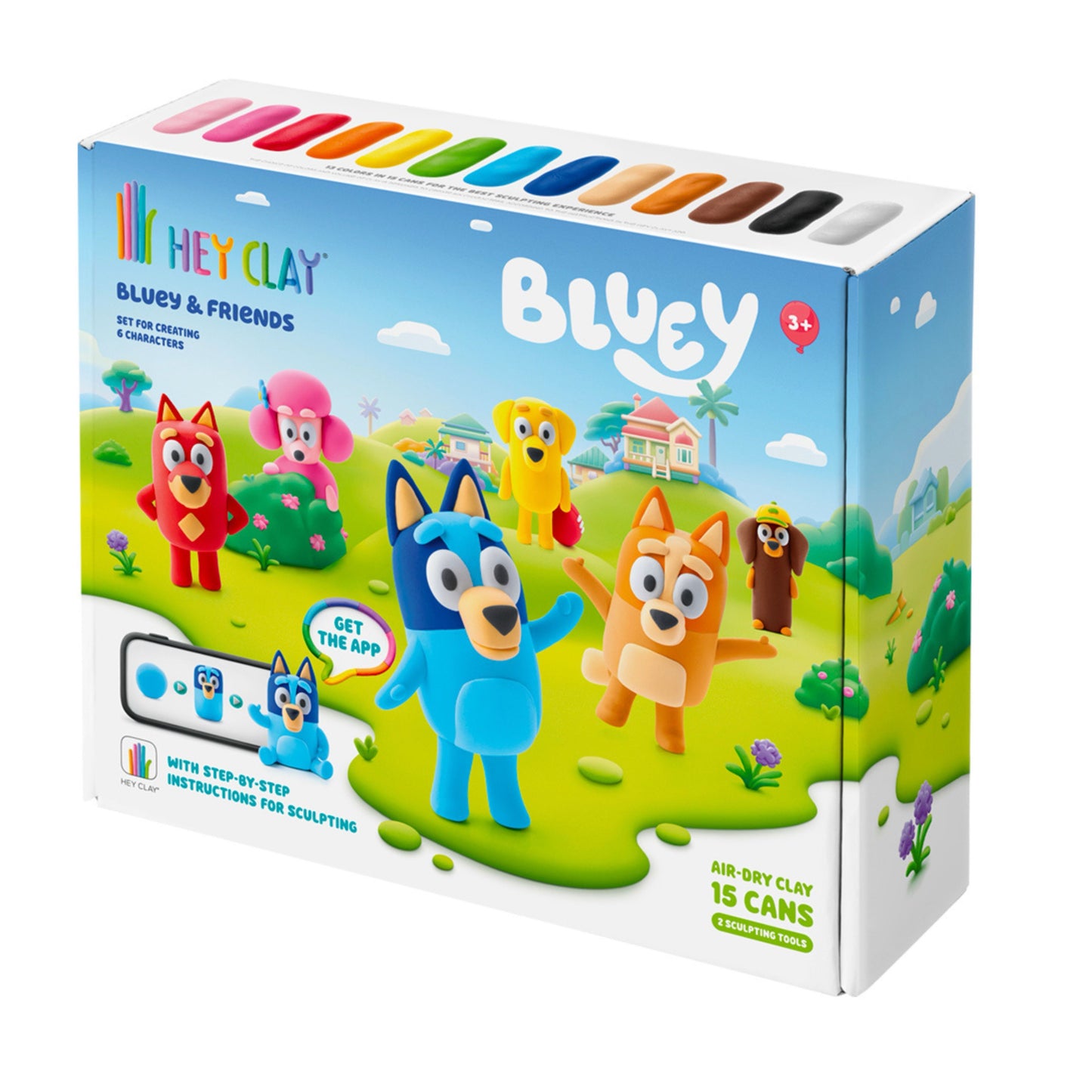 BLUEY & FRIENDS-SERIES COLLECTIONS (15 CANS) – HEY CLAY