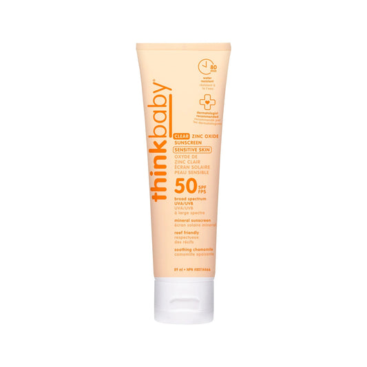THINK Baby Clear Zinc Sunscreen Sensitive Skin Lotion SPF 50