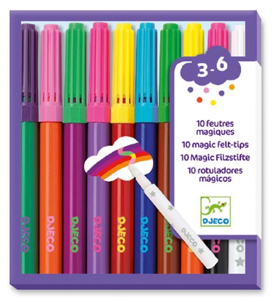 Djeco 10 Magic Felt-Tips