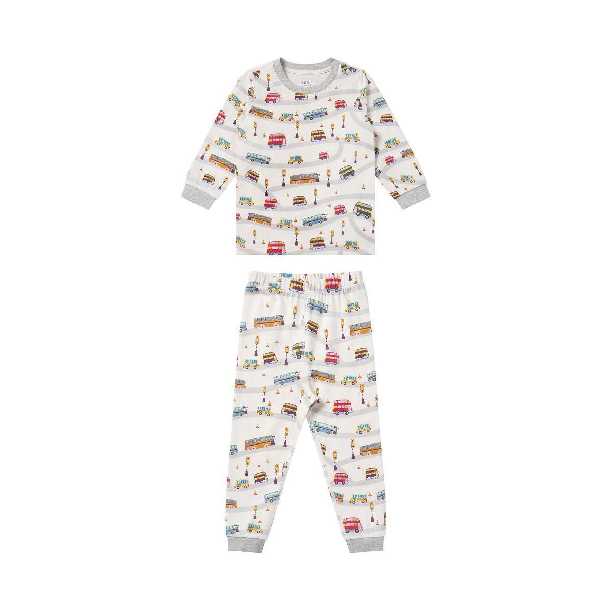 Nest Designs Two-Piece Long Sleeve PJ Set (Organic Cotton)