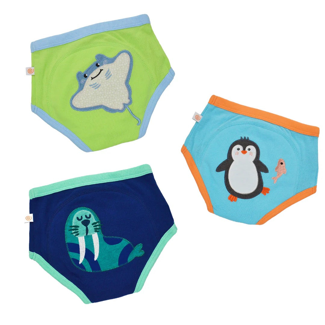 ZOOCCHINI Organic Cotton 3 Piece Potty Training Pants
