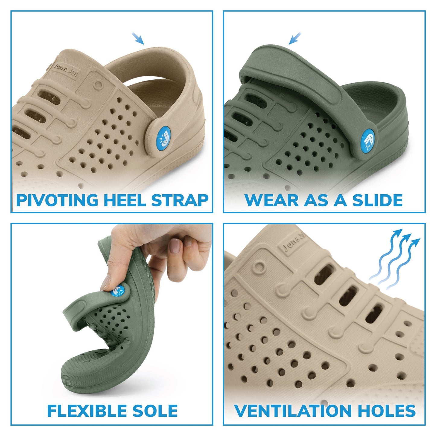 Jan and Jul  |Kids SunLite Slip-On Sandals