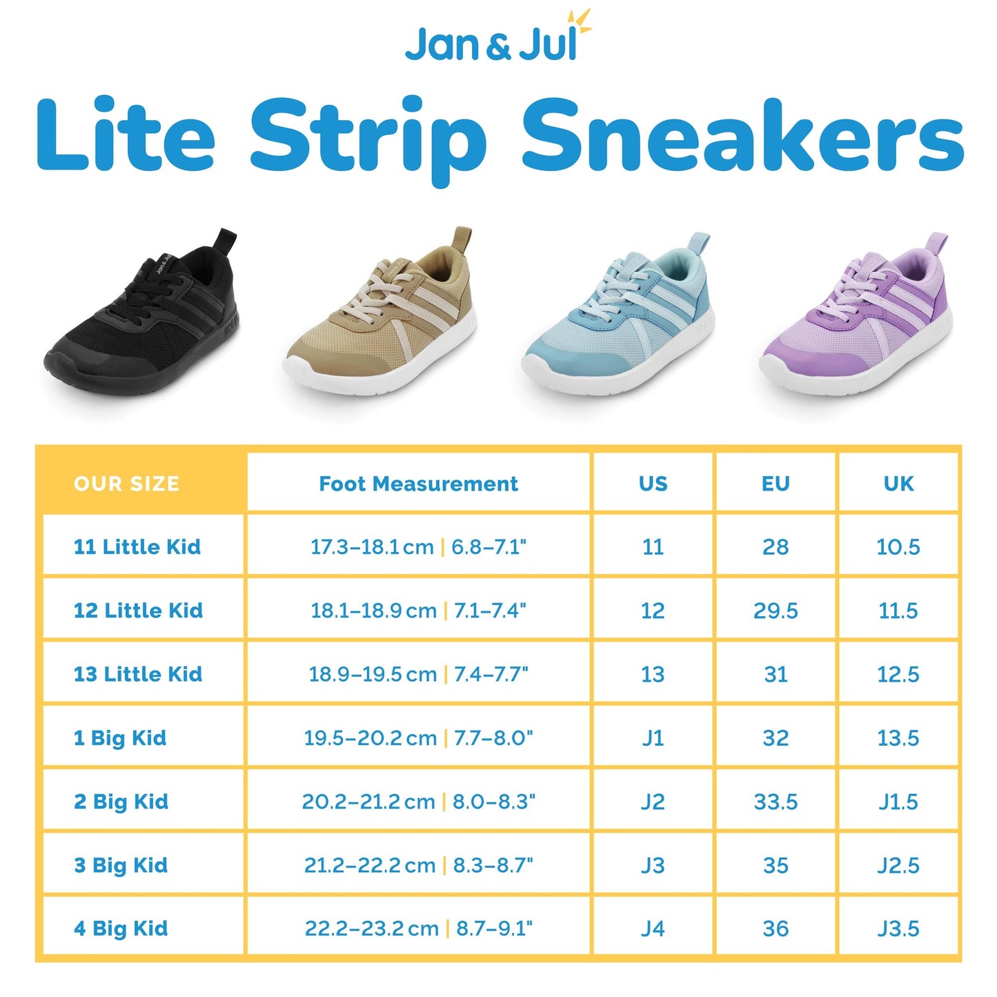 Jan & Jul  | Kids Lite Stripe Sneakers