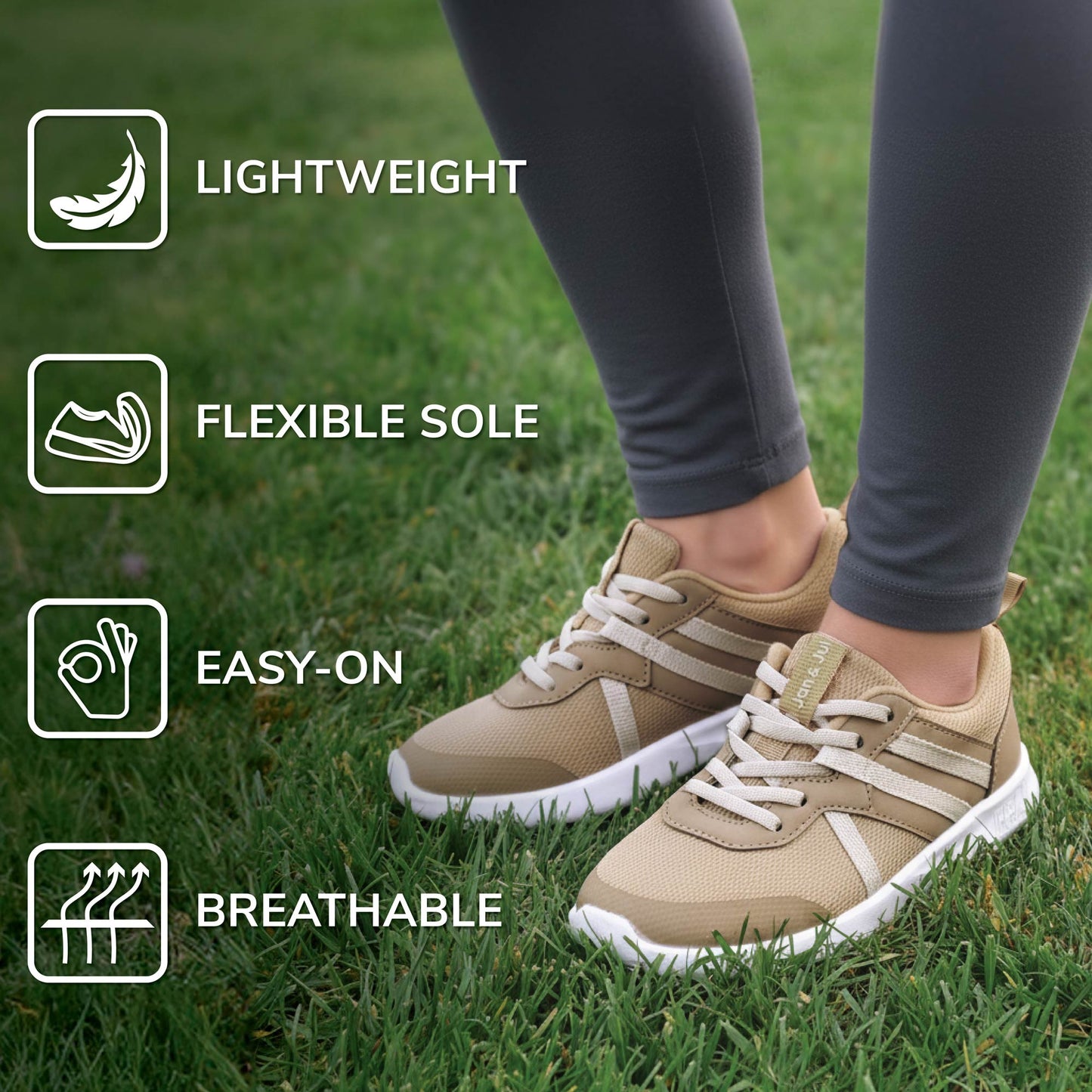 Jan & Jul  | Kids Lite Stripe Sneakers