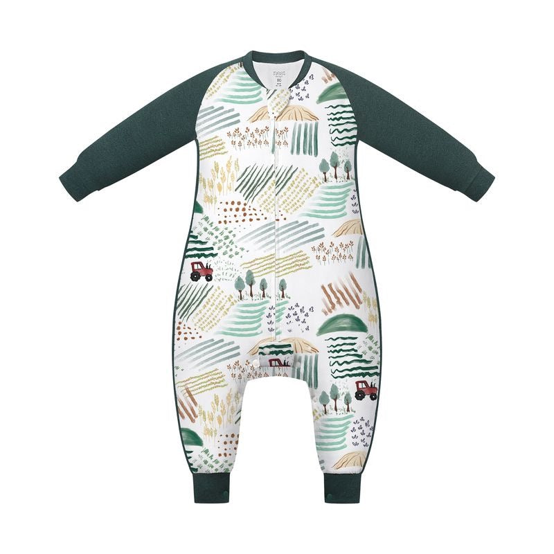 Nest Designs Long Sleeve Footed Sleep Bag 1.0 TOG