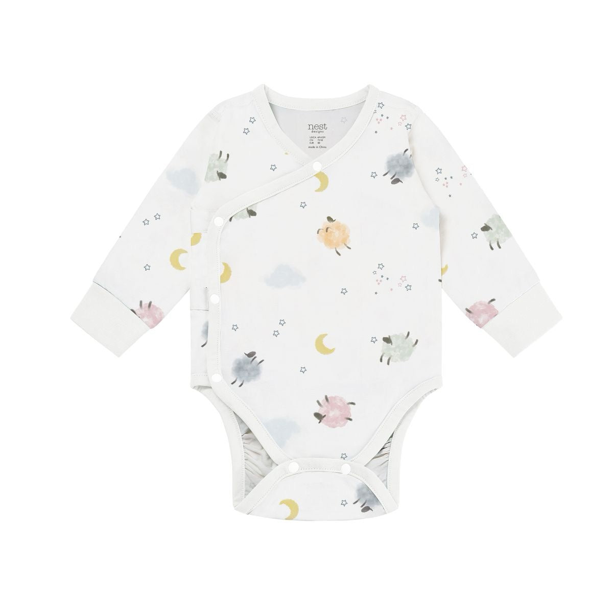 Nest Designs Long Sleeve Kimono Onesie (Organic Cotton)