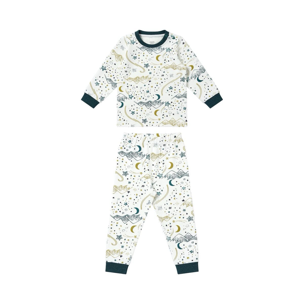 Nest Designs Two-Piece Long Sleeve PJ Set (Organic Cotton)