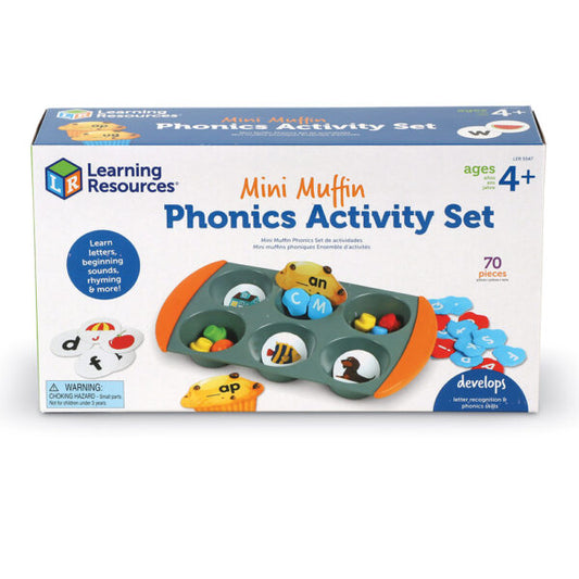 LEARNING RESOURCES MINI MUFFIN PHONICS ACTIVITY SET