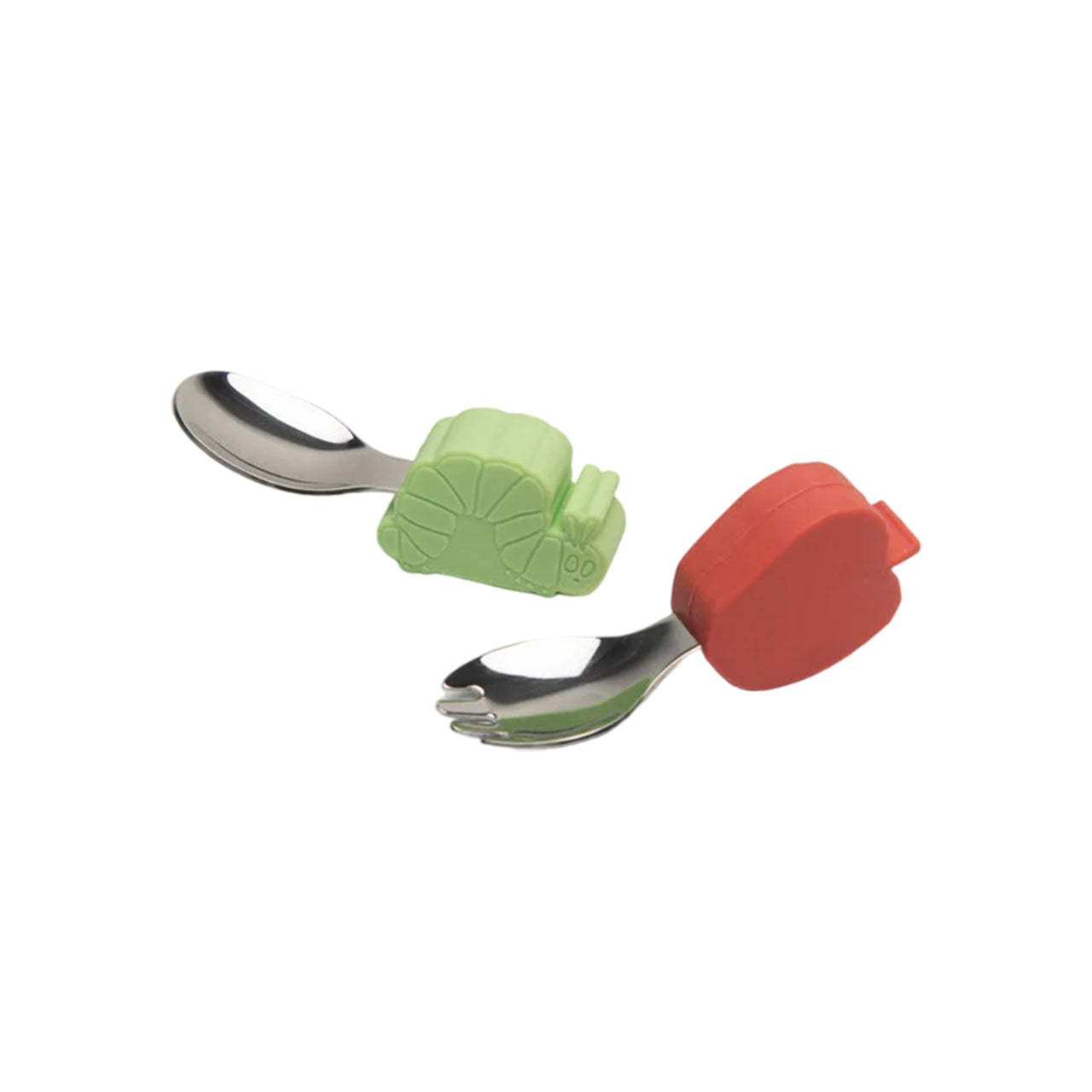 LOULOU LOLLIPOP Eric Carle - Learning Spoon and Fork Set - Caterpillar