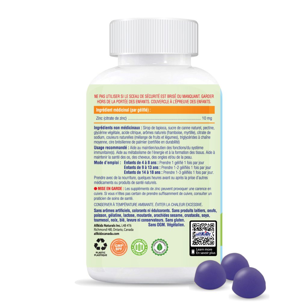 ALLKIDZ NATURALS INC. Zinc Gummies
