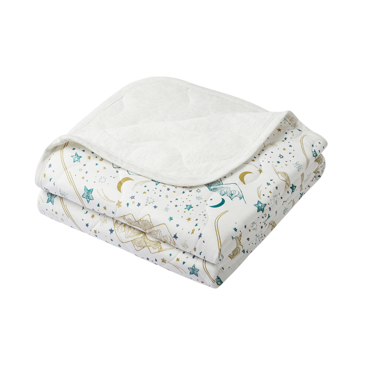 Nest Designs Medium Cozy Blanket (Bamboo Jersey) - Stars White