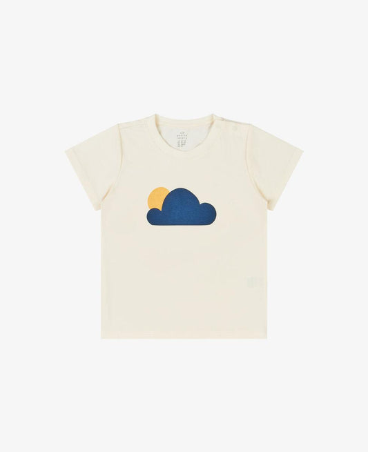 Petite Revery  Cotton Short Sleeve Graphic Tee - Sunny Clouds (Cotton-Short-Sleeve-Graphic-Tee-Sunny-Clouds)