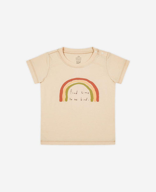 Petite Revery Rainbow Short Sleeve Regular Tee - Sand (Rainbow-Short-Sleeve-Regular-Tee-Sand)