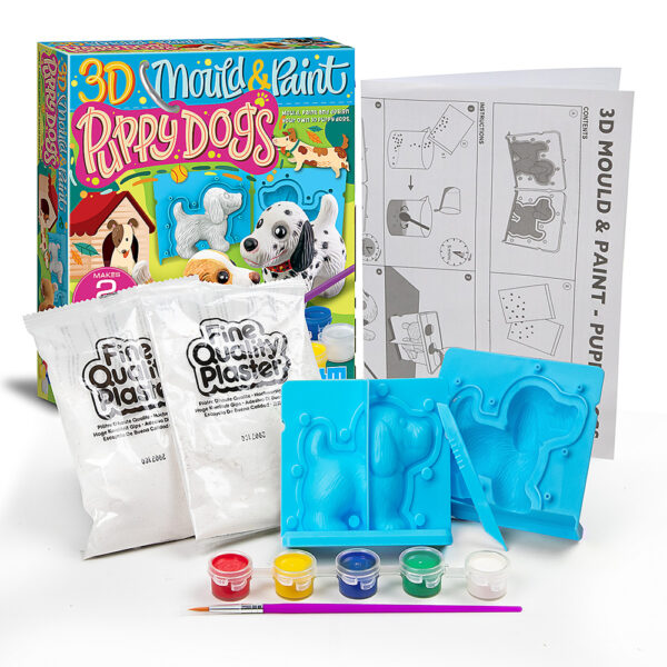 4M 3D MOULD & PAINT PUPPIES – 4M