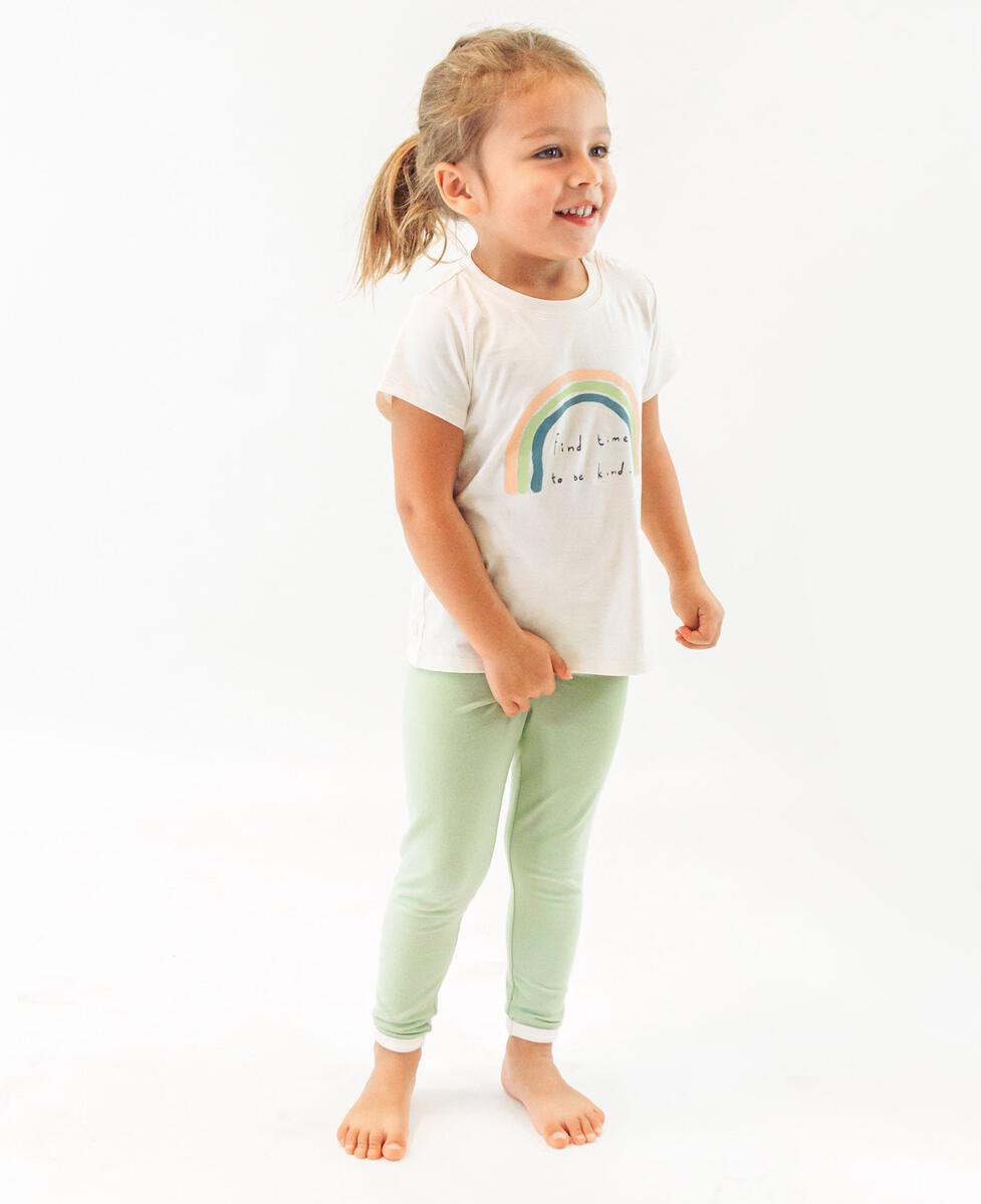 Petite Revery Rainbow Short Sleeve Regular Tee - Vanilla (Rainbow-Short-Sleeve-Regular-Tee-Vanilla)