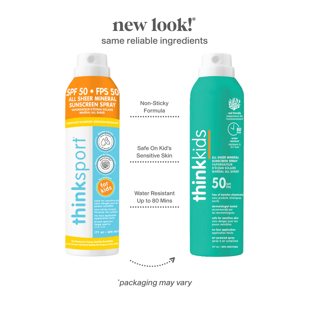 THINK Kids Clear Zinc Sunscreen Spray SPF 50