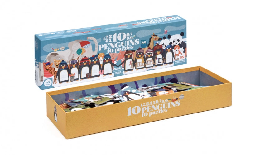 LONDJI  - Puzzle - 10 Penguins 10 Puzzles