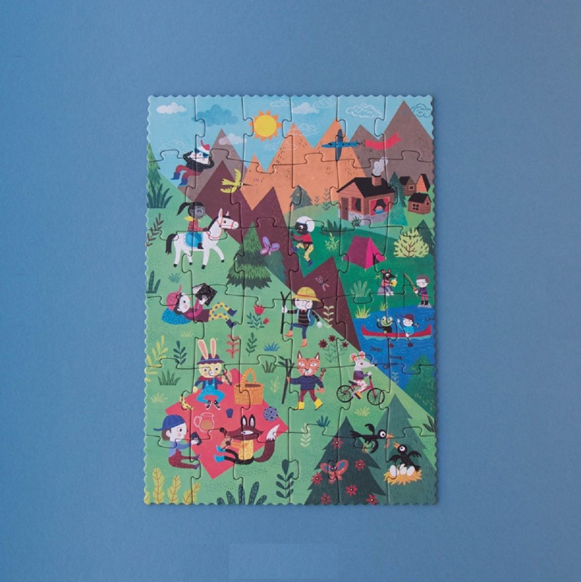 Londji - Puzzle -  Let's Go To the Mountains By Mariana Ruiz Johnson.