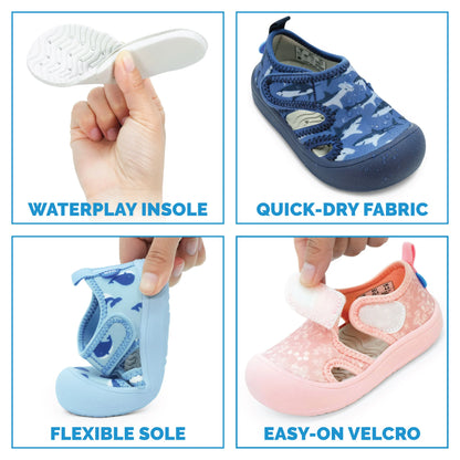 Jan and Jul Kids SunnyBreeze Sandals - Lavender Ice Cream - product photo