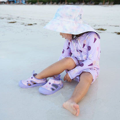 Jan and Jul Kids SunnyBreeze Sandals - Lavender Ice Cream - product photo