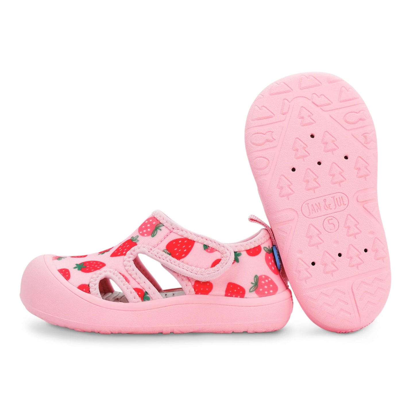 Jan and Jul | Kids SunnyBreeze Sandals | Pink Strawberry