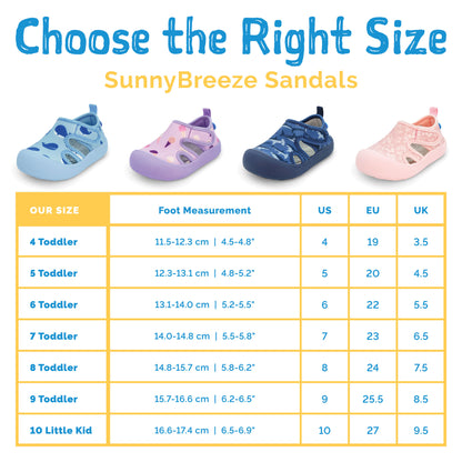 Jan and Jul Kids SunnyBreeze Sandals - Lavender Ice Cream - product photo