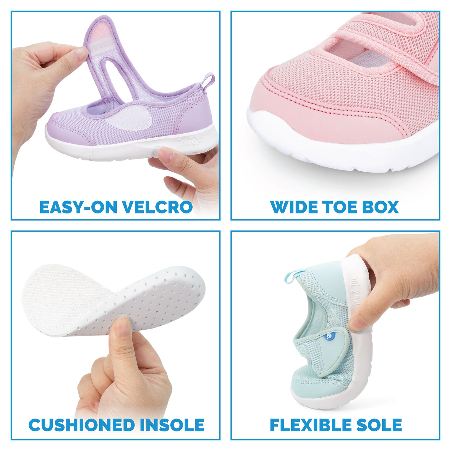 Jan and Jul  | Kids Lite Mary Jane Shoes